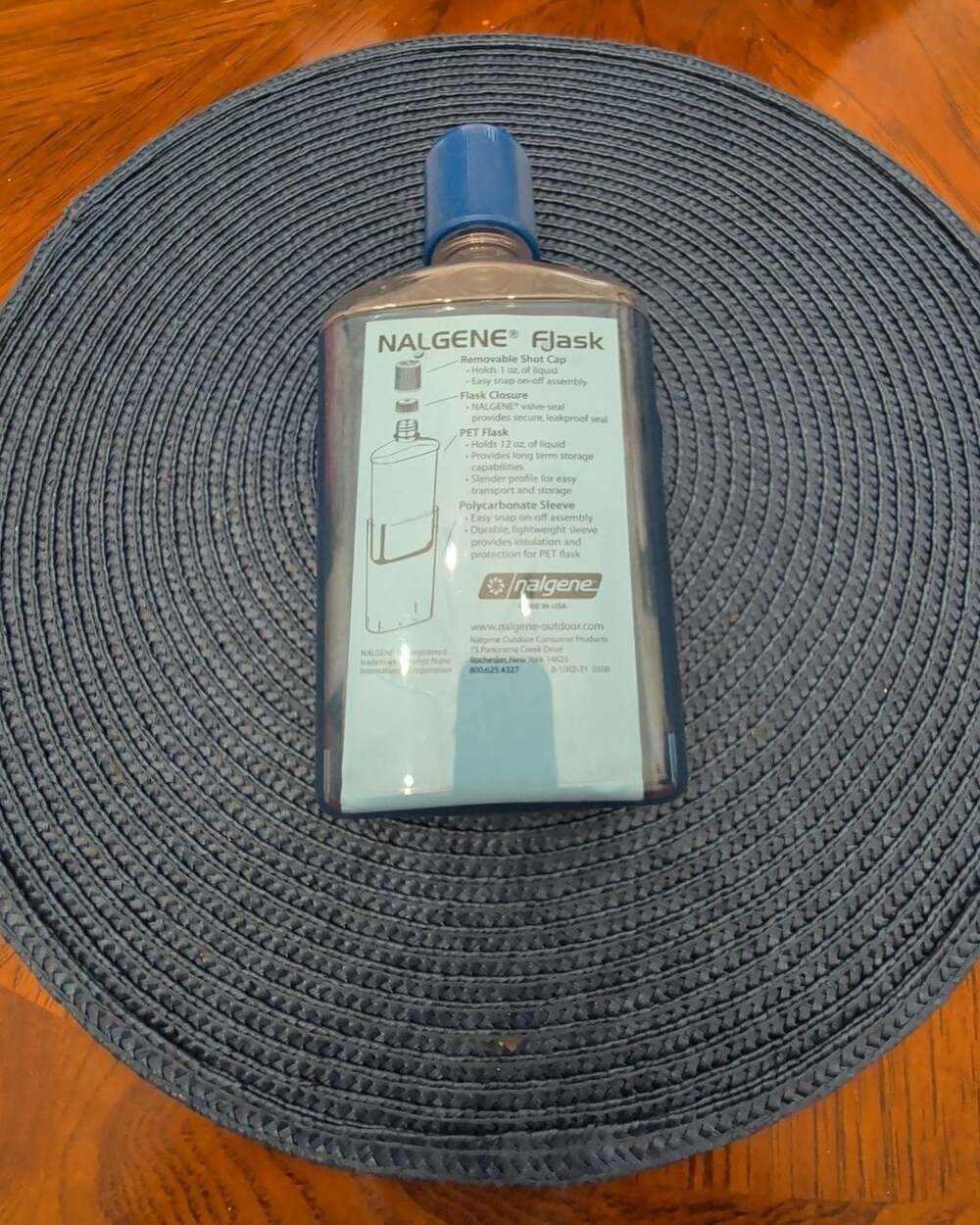 Nalgene Flask 12 oz Glacier Blue